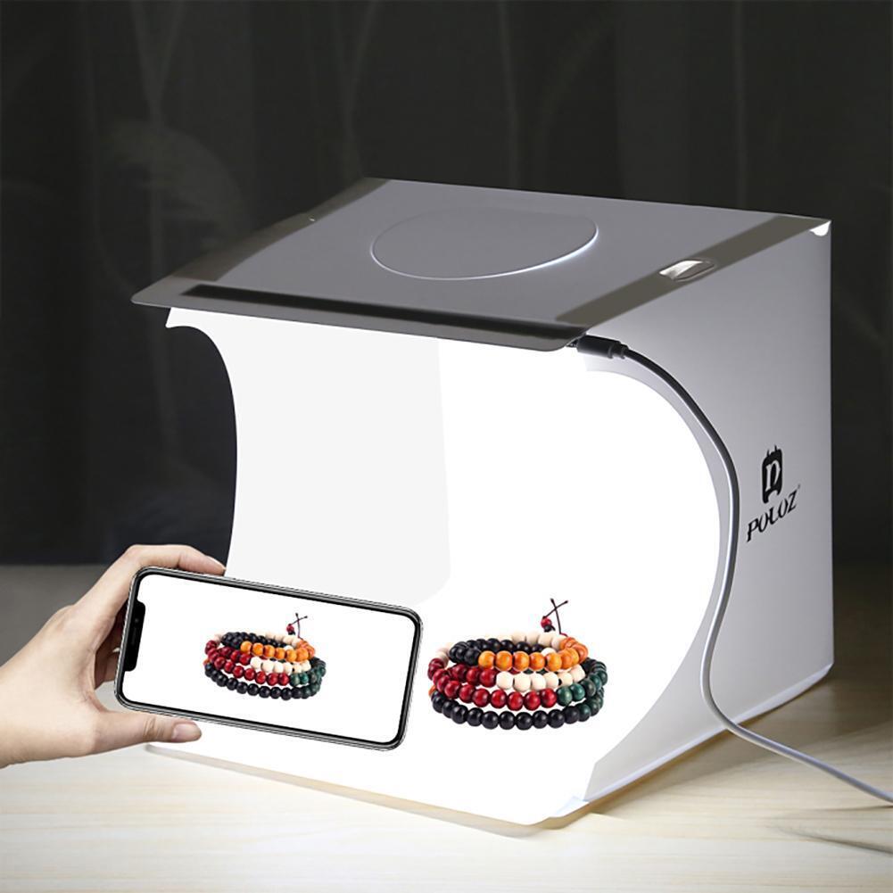 PULUZ Mini Foldable Camera Photo Studio Soft Box LED Photography Light Tent