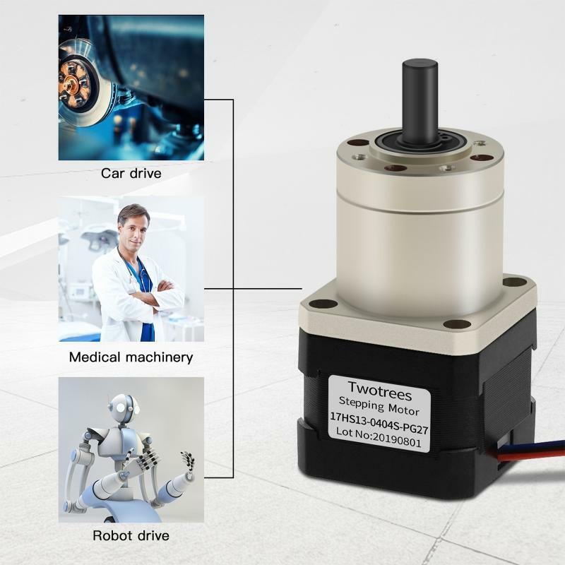 27:1 Planetary NEMA 17 Step Motor 2 Phase 0.067Degree 0.4A Stepping Motor 42mm