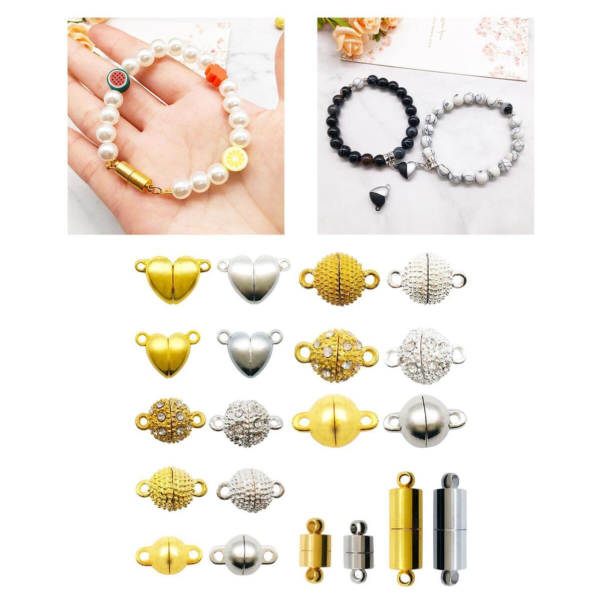 20Pcs Magnetic Jewelry Clasp Necklace Bracelet Connector Hook  Clasps