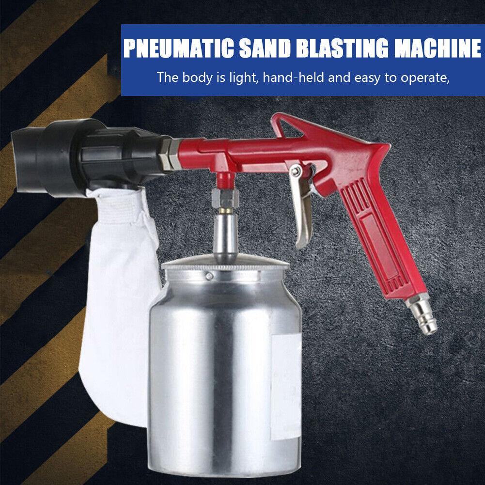 Pneumatic Sandblaster Spray Gun Anti-rust Sand Blasting Power Tools Kit