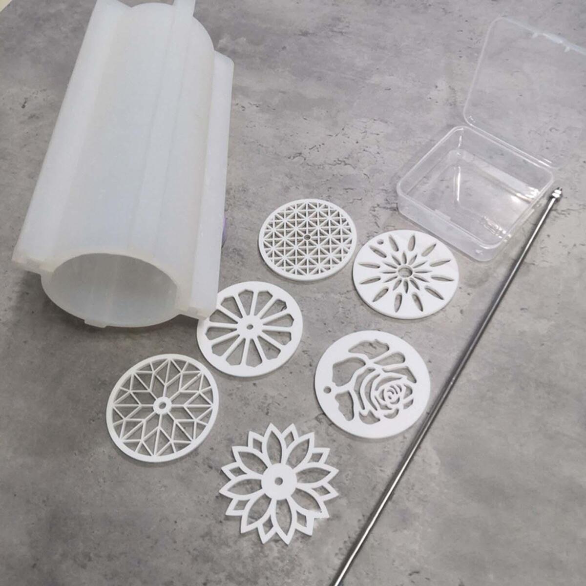 Silicone Long Tube Mold Durable Soap Making Molds for Christmas Cake Biscuit