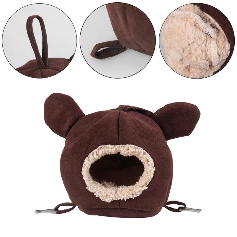 Cute Hamster House Cage Pet Small Animals Chinchillas Winter Warm Sleeping Bed
