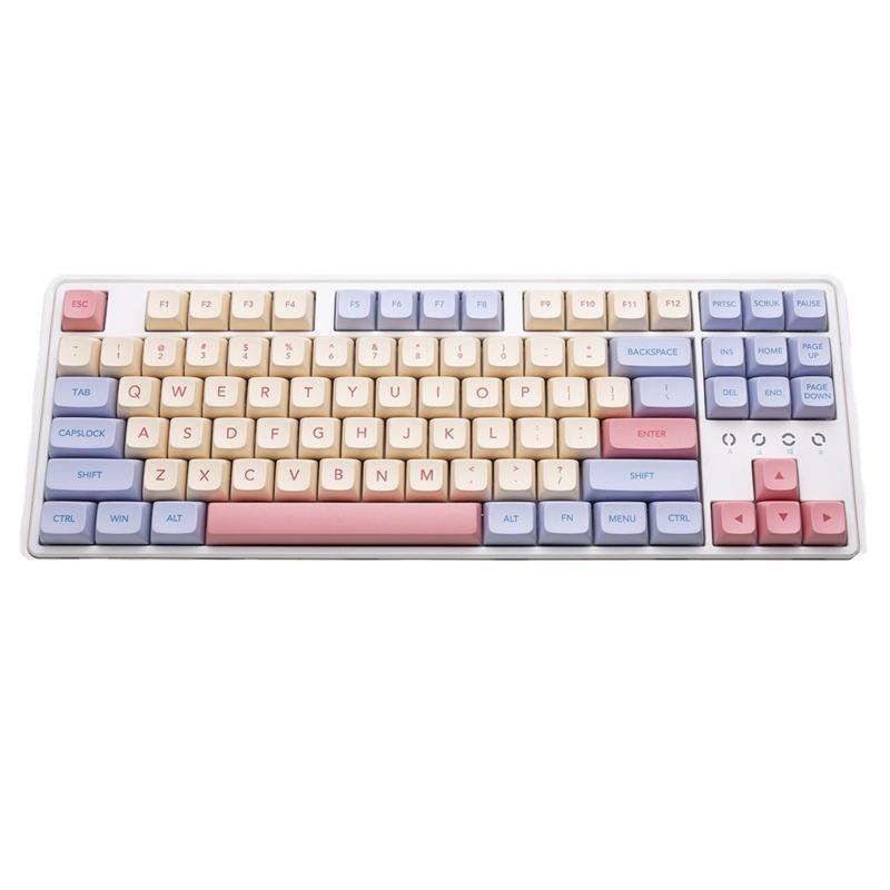 Cotton Candy Keycaps Dye Sub PBT XDA Keycap for 61/64/68/75/84/87/96/980/104/108