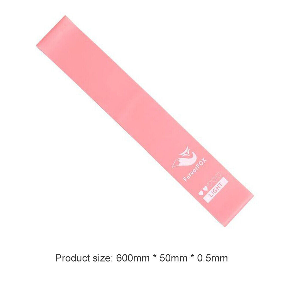 Rubber Yoga Resistance Bands Pilates Gym Workout Fitness Equipment (0.5mm)