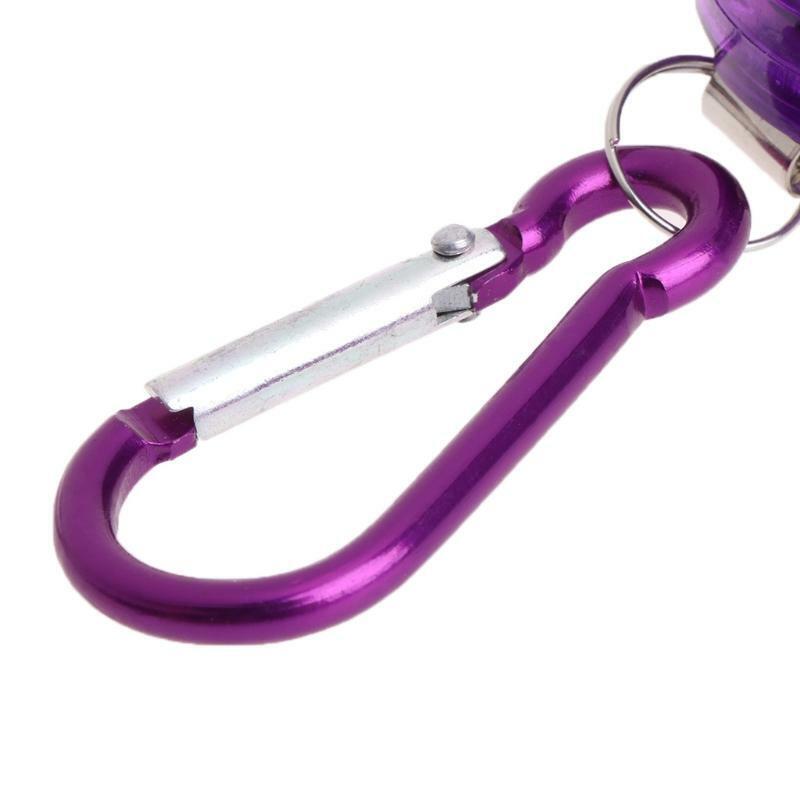 Fly Fishing Tool Zinger Retractor Retractable Reel Holder Key Chain Nylon Cord