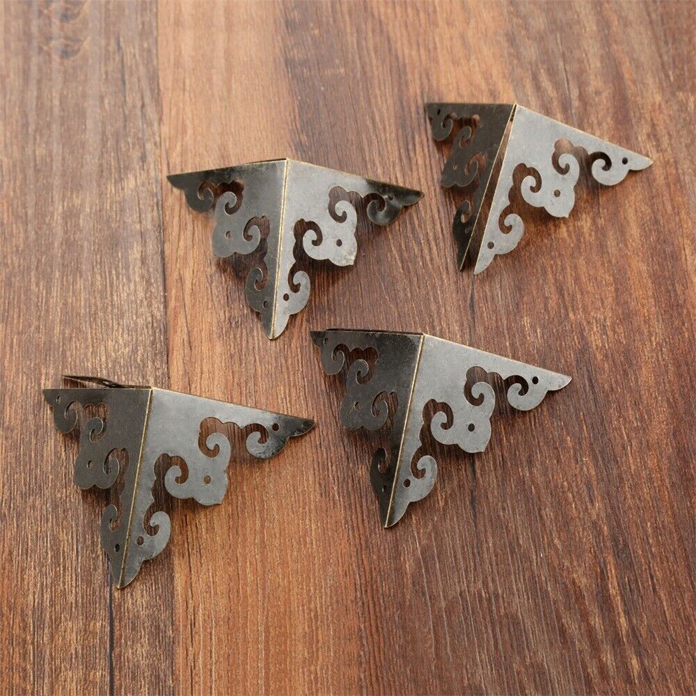 50mm Jewelry Chest Box Decorative Wood Case Edge Corner Protector Guards 4pcs