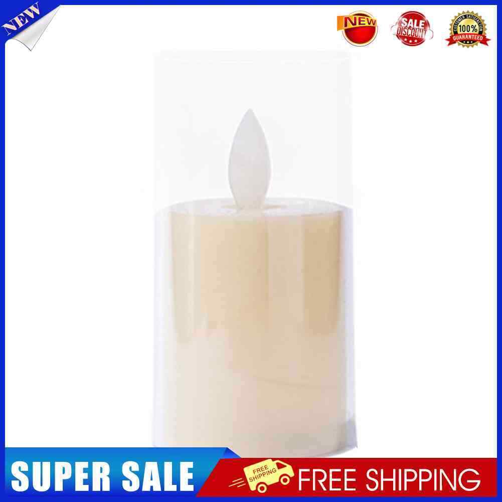 Flameless Candle Lights Electronic Tealight Wedding Home Decor (5x10cm)