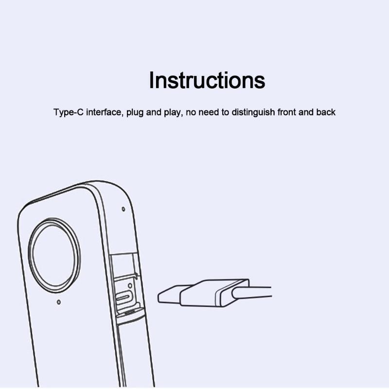 Audio Wire Universal Compatible Plug for -Insta360 ONE X2 Camera Plug and Play