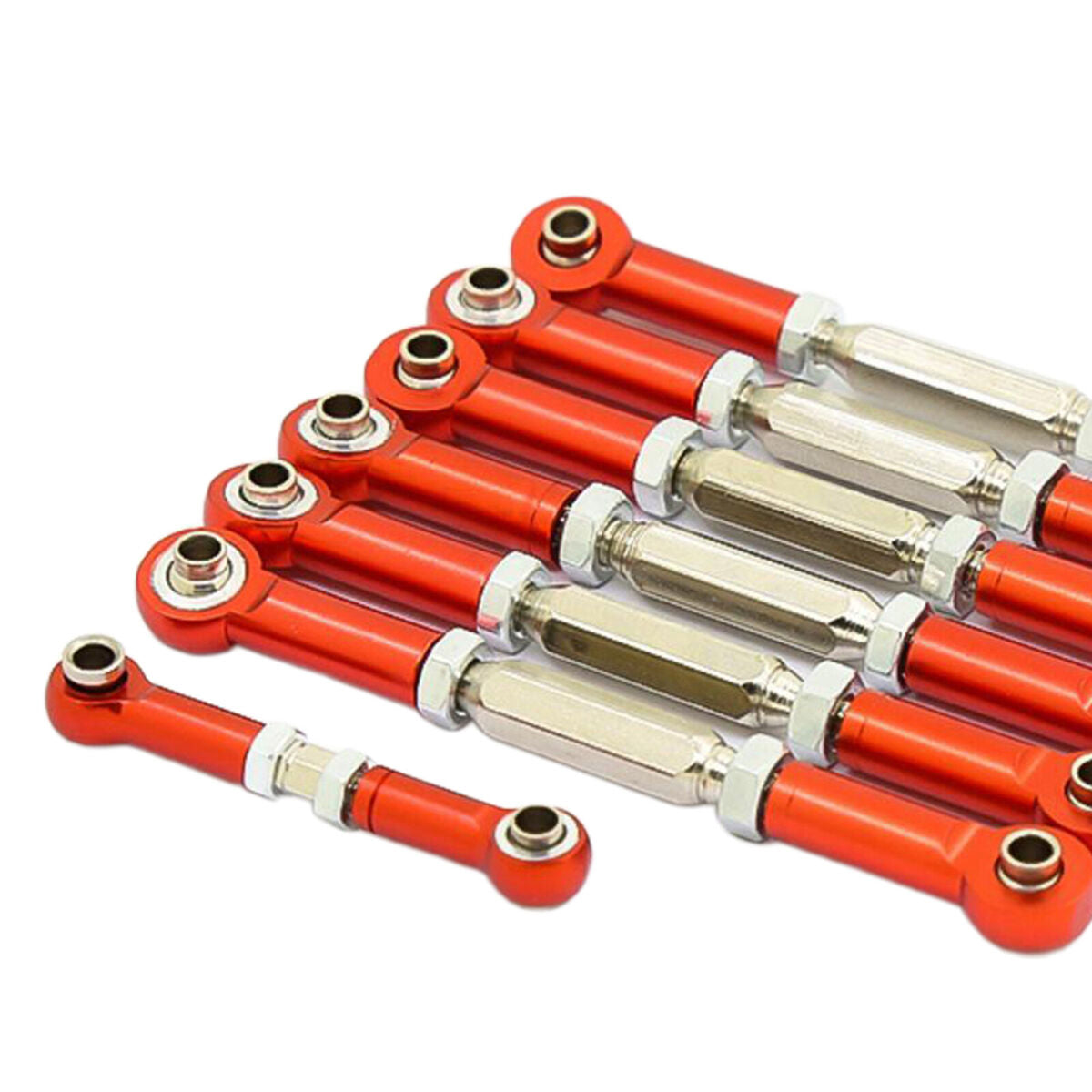 Tie Rods Turnbuckles Fit for Traxas Slash 2WD RC Car 1/10 Upgrade Parts Red