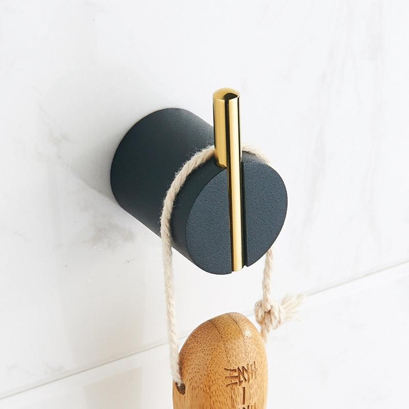 Multifunction Coat Hooks Home Brass Robe Hanger Heavy Duty Decorative Wall Hooks