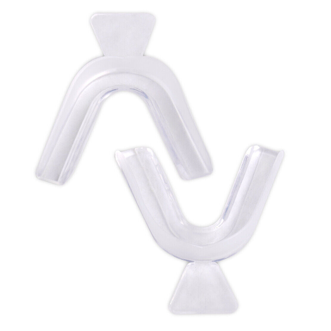 2 Transparent Night Guard Teeth Whitening Grinding Mouth Trays Shield Gum Den Li