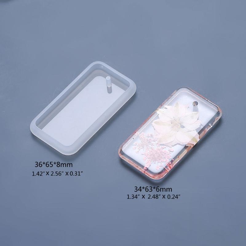 Silicone Mould DIY Crafts UV Epoxy Mold Handmade Jewelry Pendant Key Chain Mold