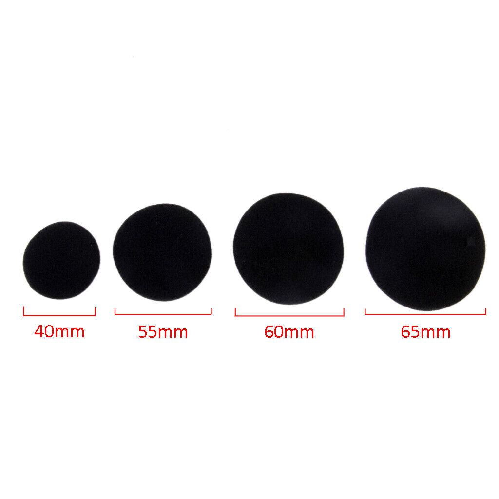4 Pairs Elastic Foam Earbuds Covers Earphones Ear Pad Dustproof 55mm Black