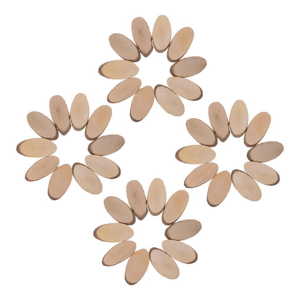 40Set  Natrual Wooden  for Centerpieces Party  Ornaments
