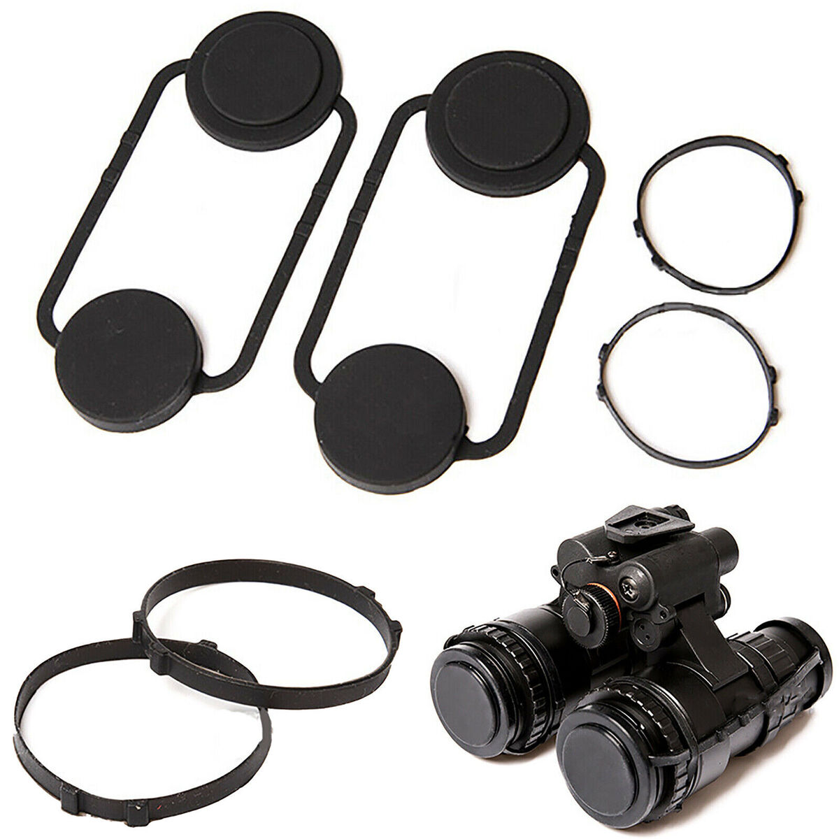 Camera Rubber Lens Cap Cover Ring Protects for FMA NVG PVS15 TB1262 Night Vision