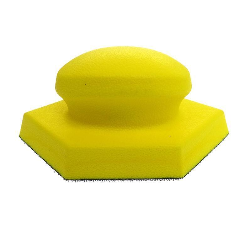 Hand Pad Sanding Blocks Hexagon Polishing Disc Hook and Loop Pad for Grinding