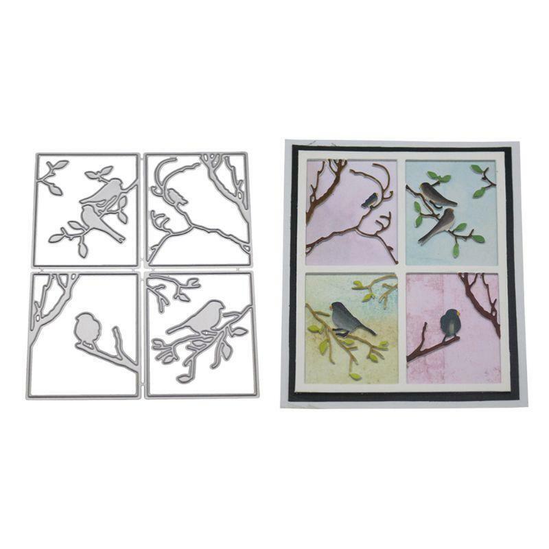 Birds on Branch Metal Cutting Dies Stencil Scrapbooking DIY Album Stamp Paper