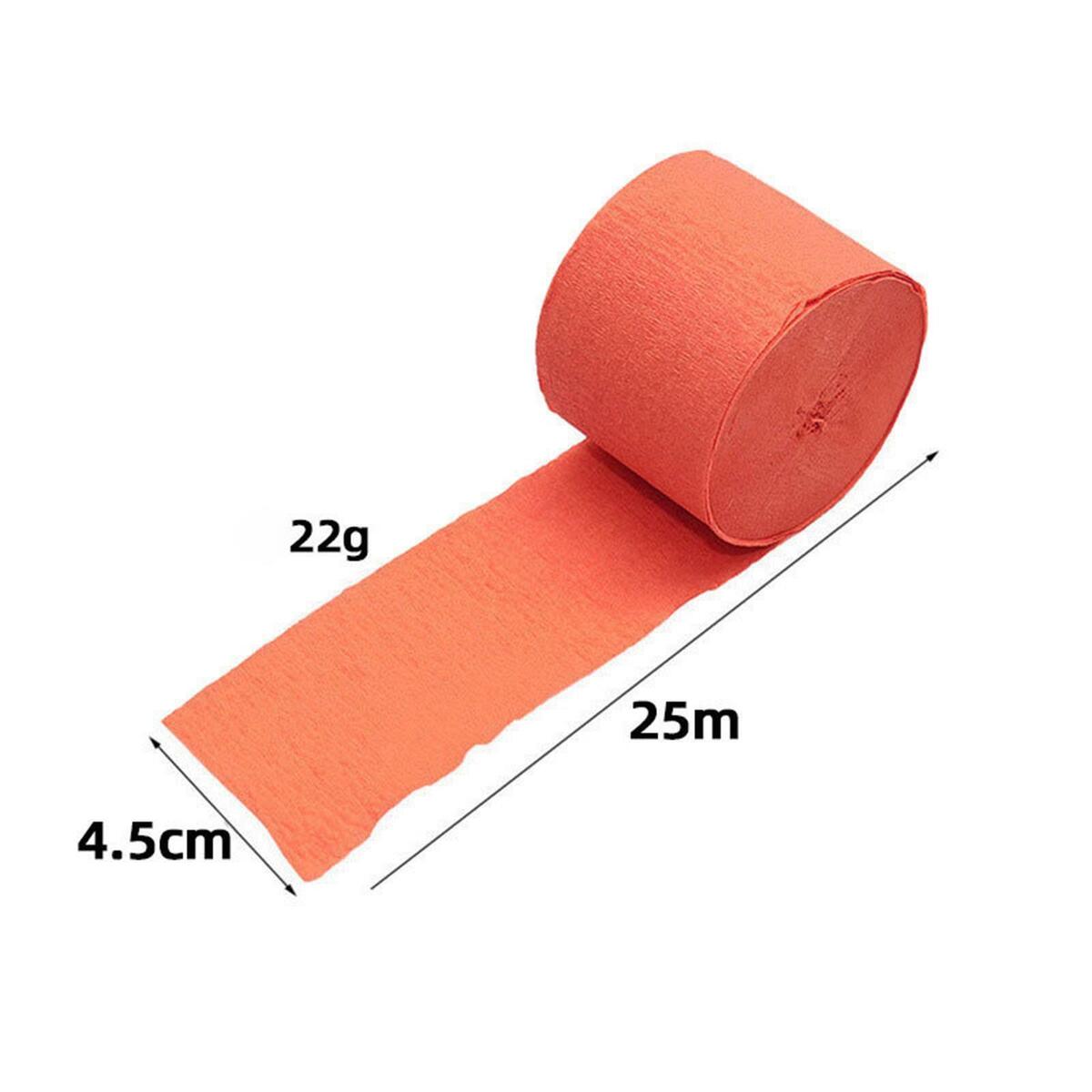 Crepe Paper Streamers DIY Supplies Decor Hanging 4.5Cmx25M for Party Wedding