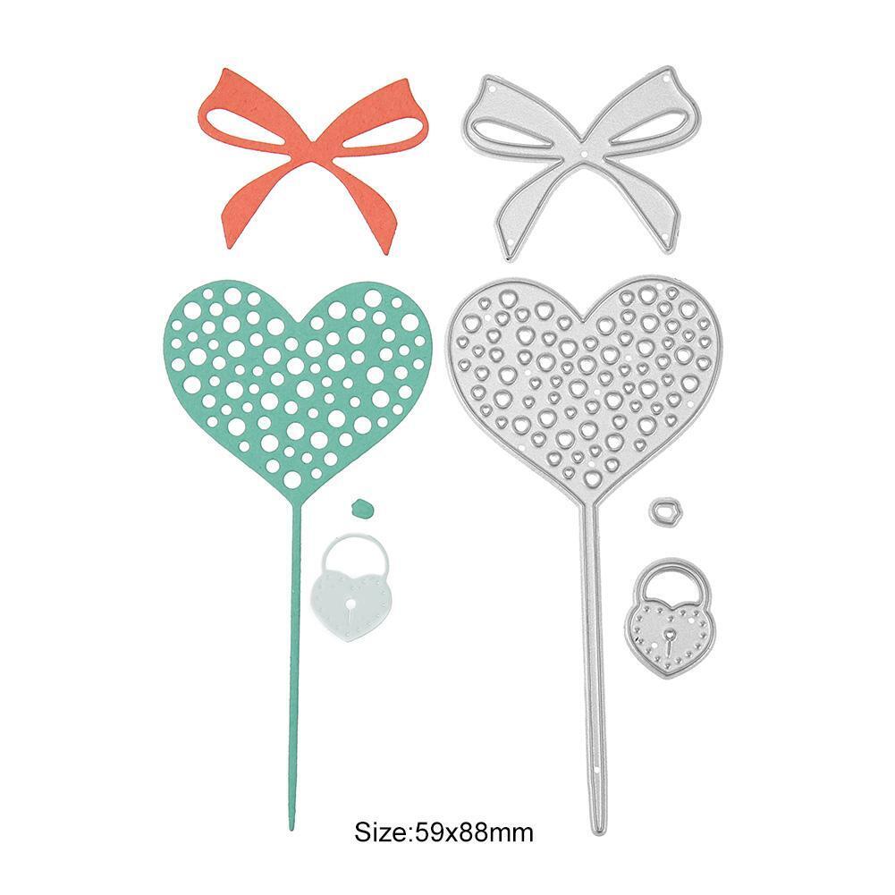 Heart DIY Cutting Dies Stencils Scrapbook Embossing Album Card Gifts (4pcs)