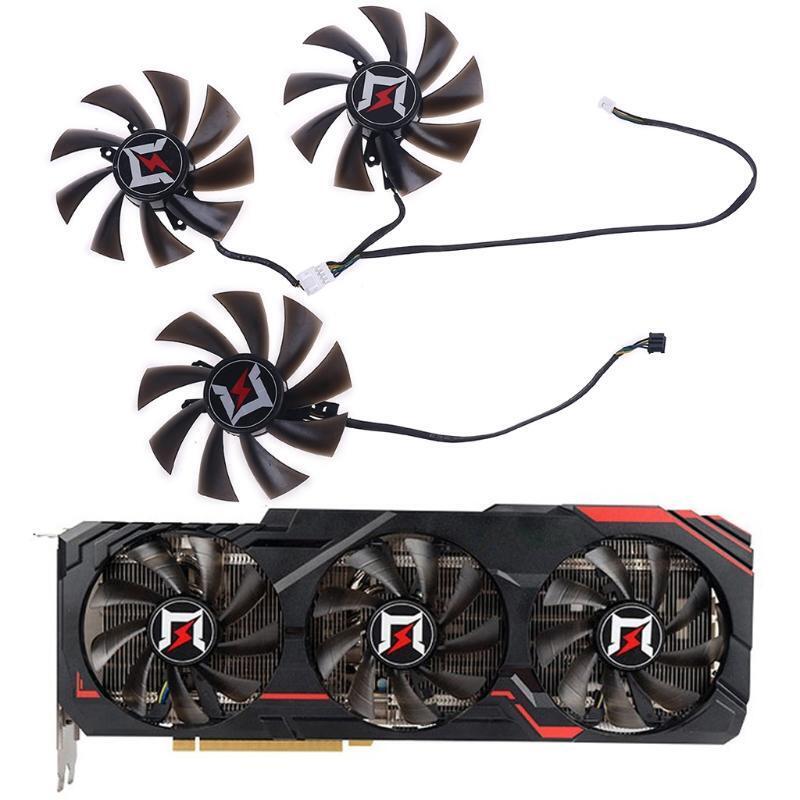 3pcs DC12V Graphics Card Cooling Fan for Gainward GeForce RTX 2060 2080 Super