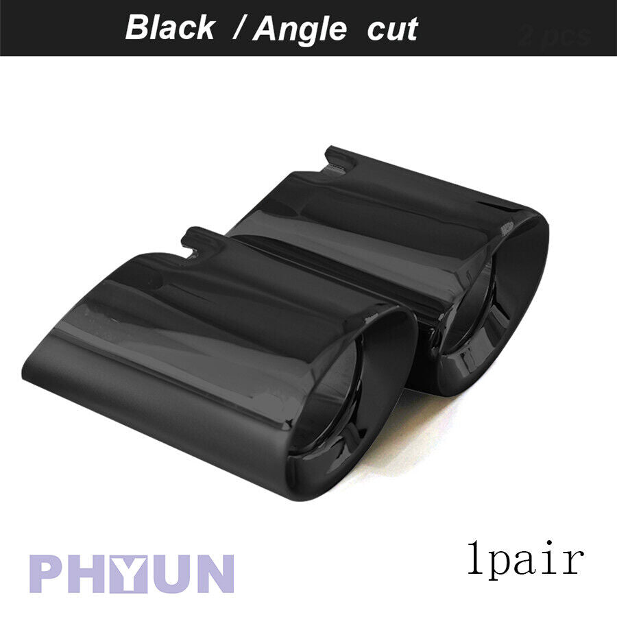 1pair Black 304 Stainless Steel Exhaut Tips For BMW F20 F21 M135 F22 F23 M235i