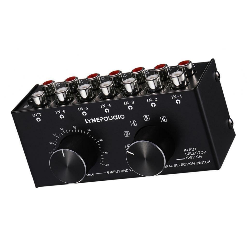 New 6  Output Stereo  Speaker Switch Selector with  Control