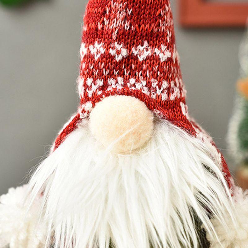 Christmas Gnome Champagne Red Wine Bottle Topper Cover Swedish Tomte Decoration