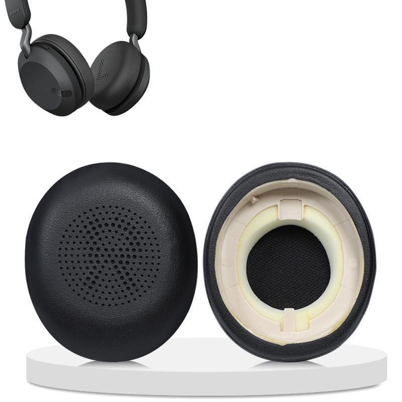 Headphone Leather Ear Pads for Jabra Elite 45h Earphone Cushion Earmuffs