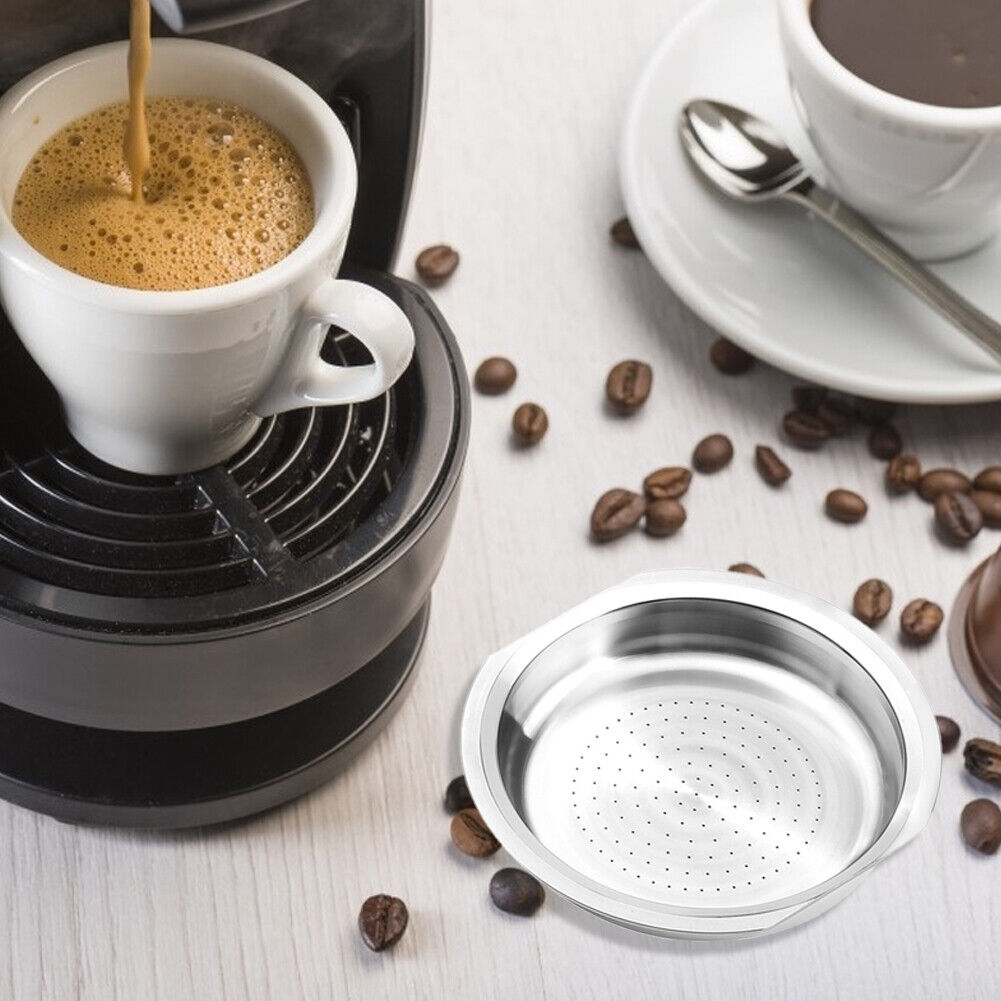 Stainless Steel Coffee Filter Cup Reusable Coffee Capsule Set for Senseo