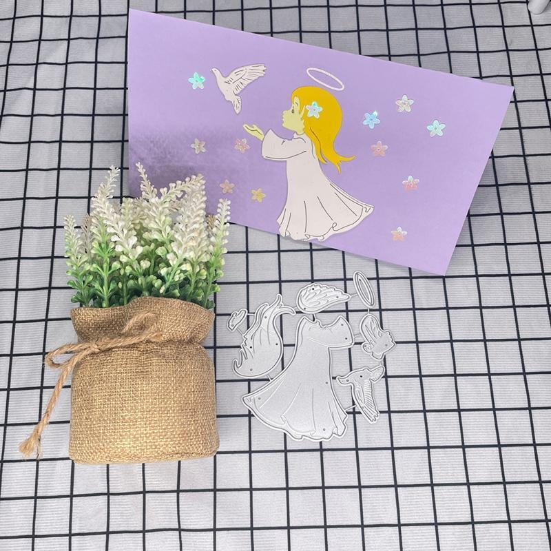 Angel Cutting Dies Carbon Steel Embossing Die Cuts for Card Making Scrapbooking