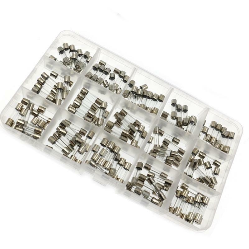 Fast-blow Glass Tube Fuses 15 Kinds 150pcs 5x20mm Car Glass Tube Fuses Assorted