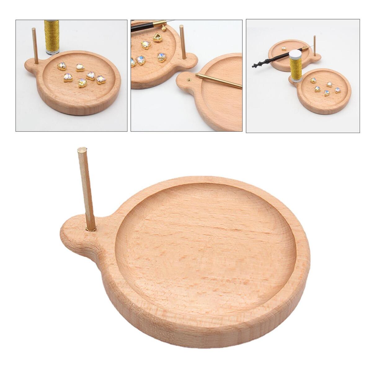Wood Bead Spinner Bead Loader Spinning Bead Bowl DIY for Bracelet Making