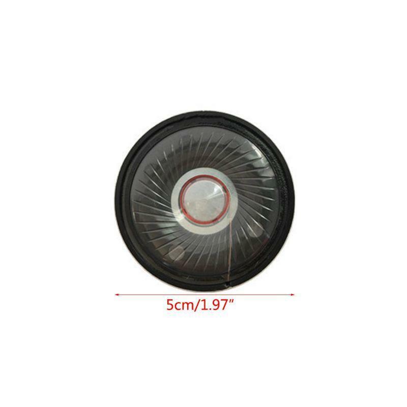 2PCS 50mm Headphone Speaker Headset Driver 32Ohm 112db HIFI Speaker Repair Parts