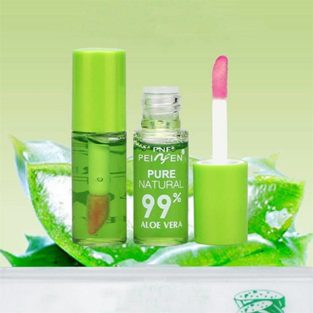 Waterproof Aloe Lip Gloss Transparent Lip Tint Color Changing Liquid Lipstick