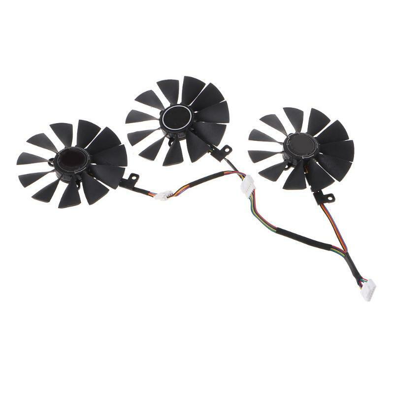 3Pcs 90MM T129215BU 7Pin Cooling Fan for GTX1080Ti R9 390X/390 12V 0.5A