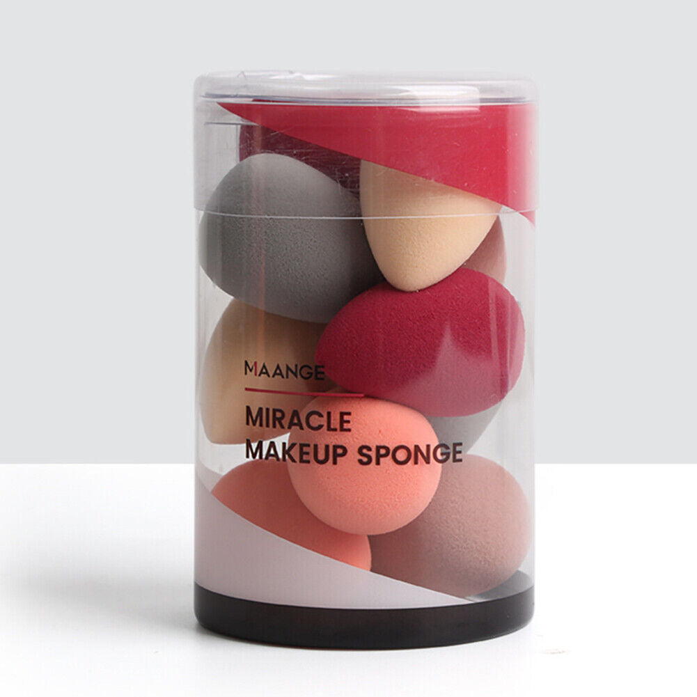 10pcs Mini Makeup Sponge Cosmetic Foundation Powder Puffs Wet Dry Dual Use