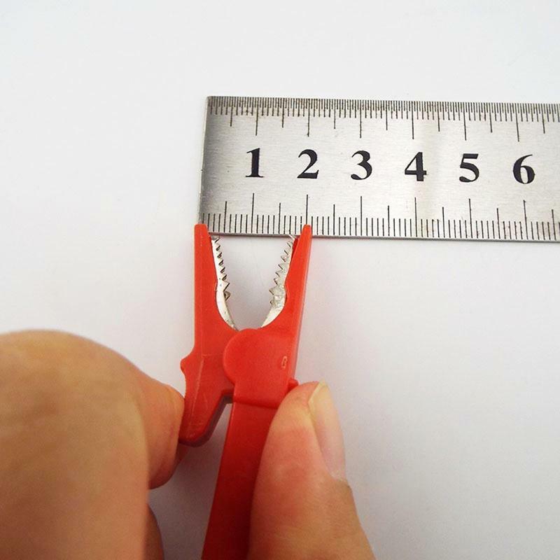 2Pcs Alligator Clip 55mm Crocodile Electrical Clamp Testing Probe Insulated Clip