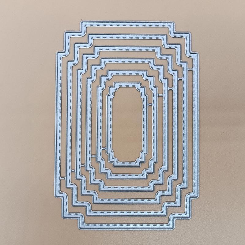 Frame Metal Cutting Dies Stencil Scrapbooking DIY Album Stamp Paper Card