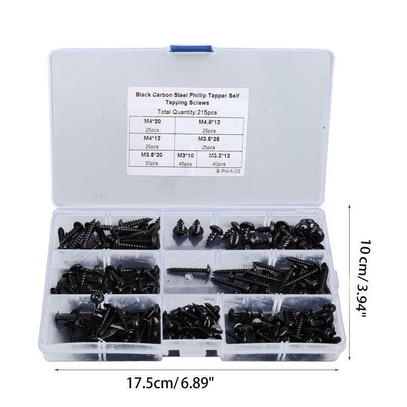 Furniture Screws Self Tapping Screw Set Assortment Kit M3/M4/M4.8 Cross Head