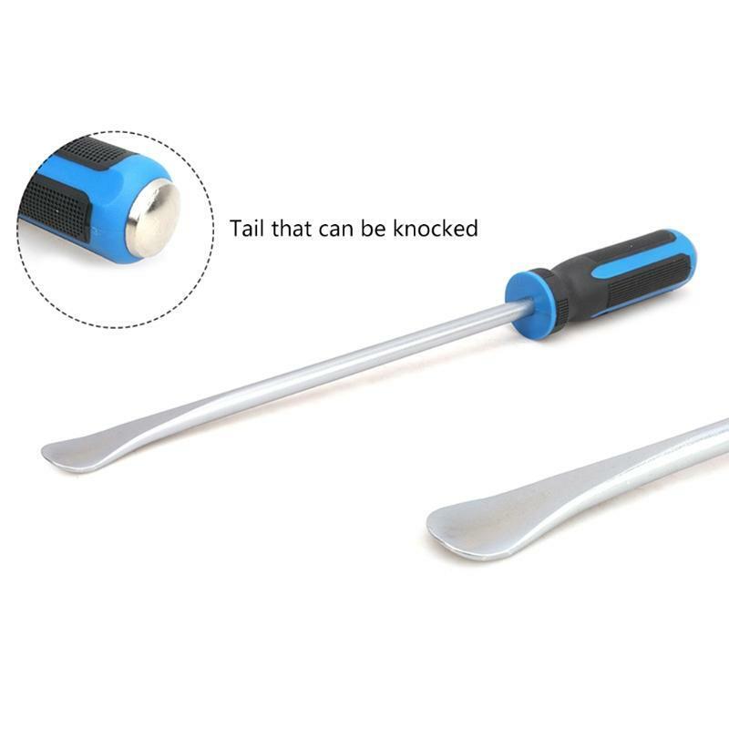 Curved Pry Bar Effortless Hand Tool Striking Cap Stainless Steel Nail Puller