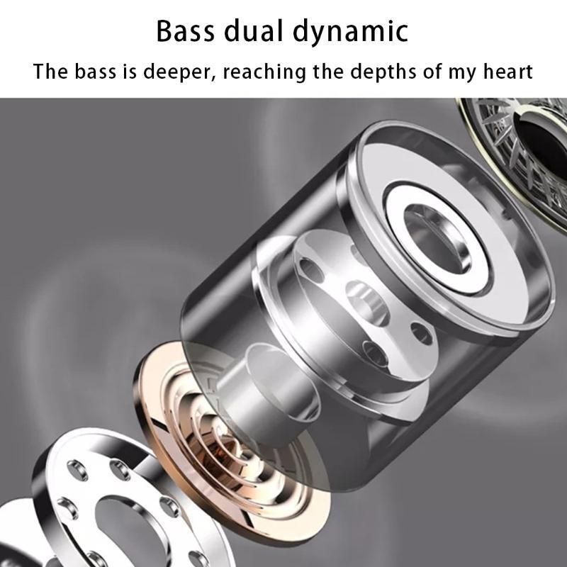 Noise Isolating Earphone Wired Headphone with Mic Metal Hifi Sound Earpieces