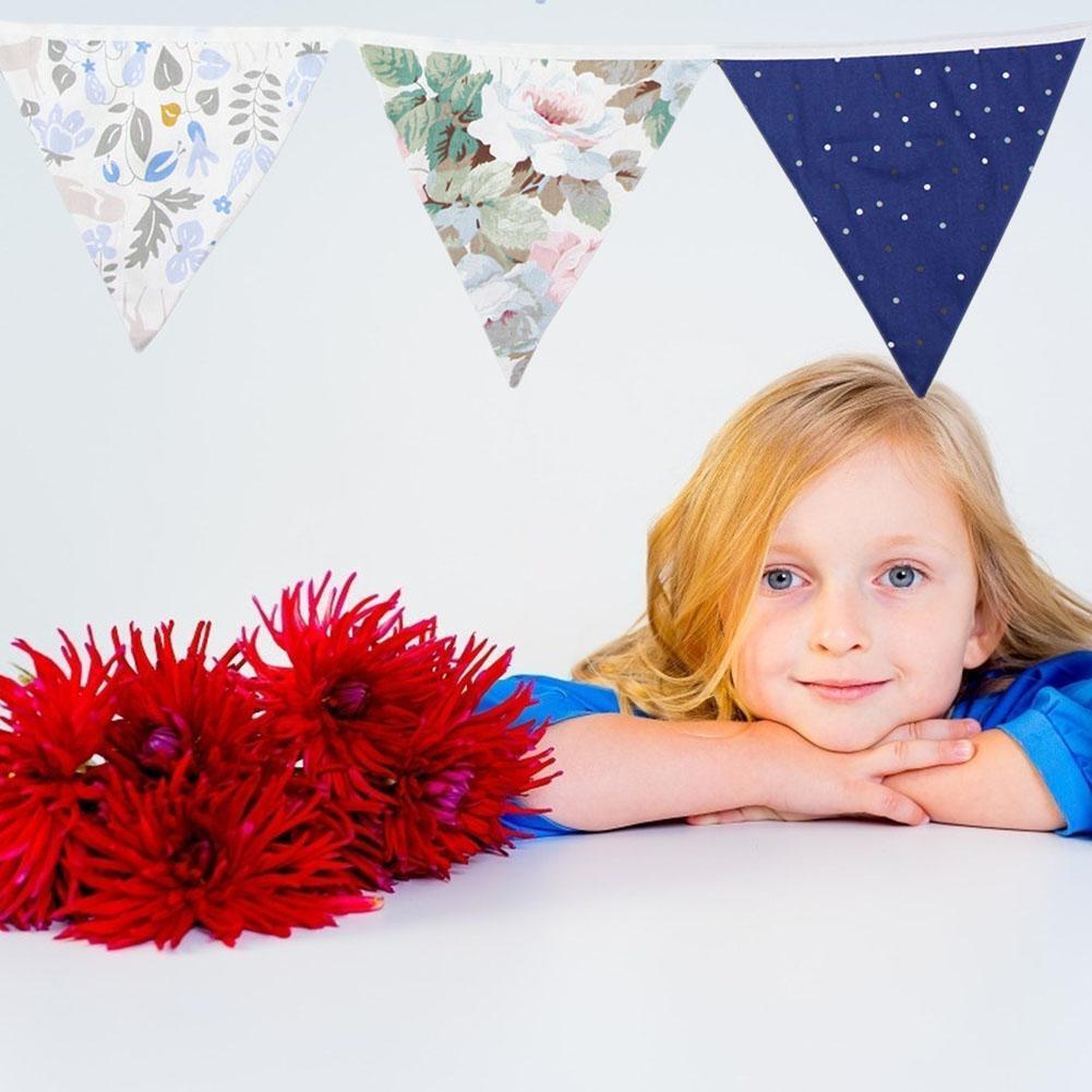 3.2m Nordic Style Cotton Bunting Pennant Flag Garland Wedding Party Decor