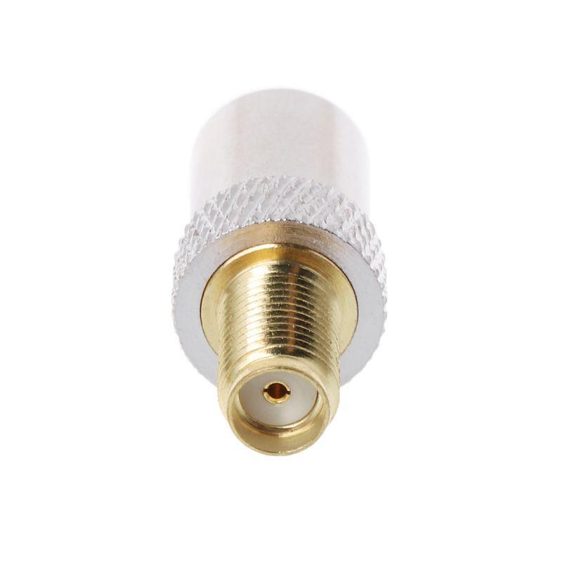 SMA Female Jack To TV IEC Male Plug Coaxial Adapter RF Connector Nickel Plated