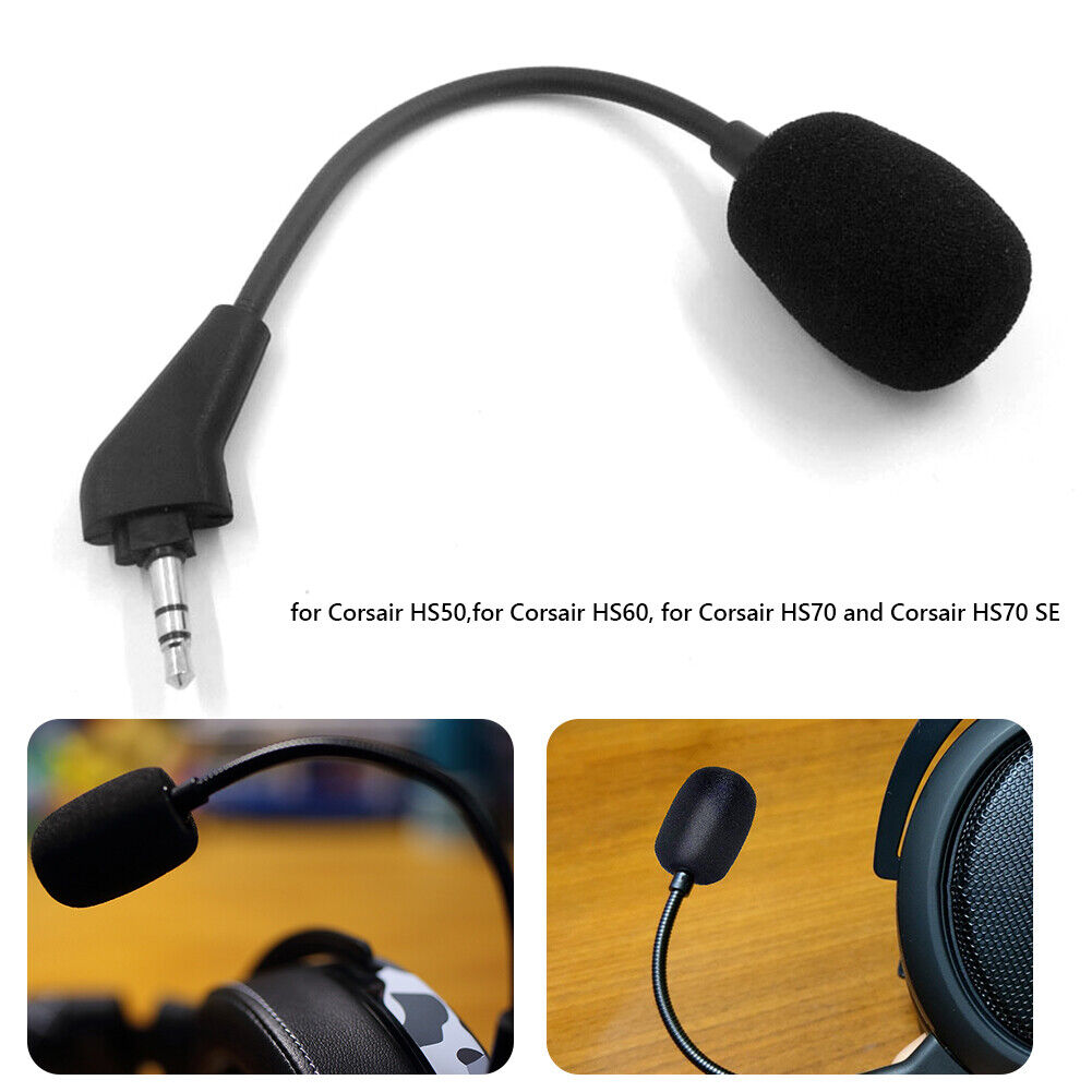 3.5mm Aux Game Microphone for Corsair HS50/HS60/HS70/HS70 SE Gaming Headset