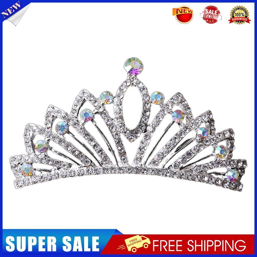 Baby Girl Princess Crown Headband Crystal Headdress Tiara Wedding Headwear