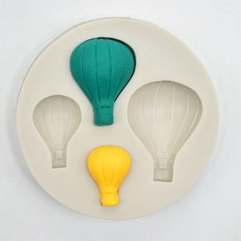 3Pack Hot Air Balloon Fondant Molds Silicone for Wedding Baby Shower Cake Decor