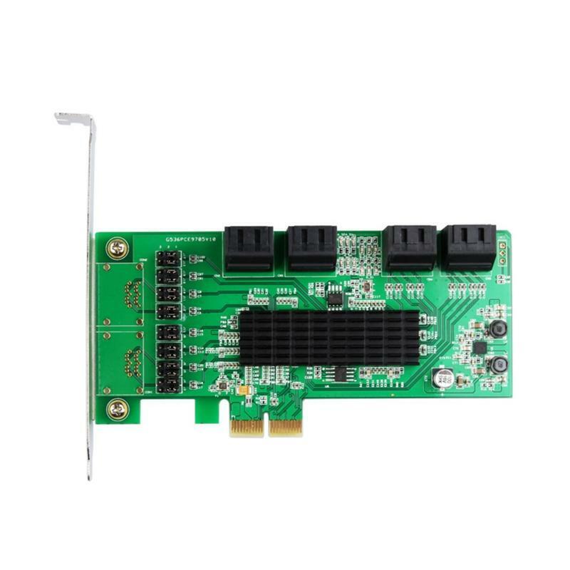 8 Ports PCIe Sata Controller Internal Expansion Card PCI-E to Sata 3.0 Adapter