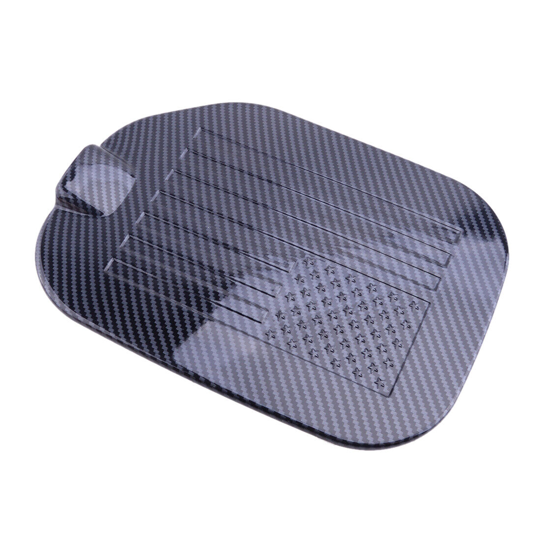 Carbon Fiber Style Fuel Tank Cover Gas Door Cap Fit For Ford F150 2021-2022 New