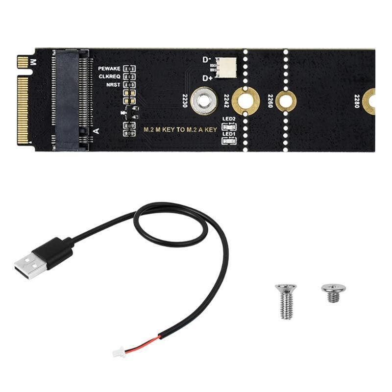 PCI-E PCI Express M Key to A Key Connector Supports 2230 2242 2260 2280 M.2 SSD