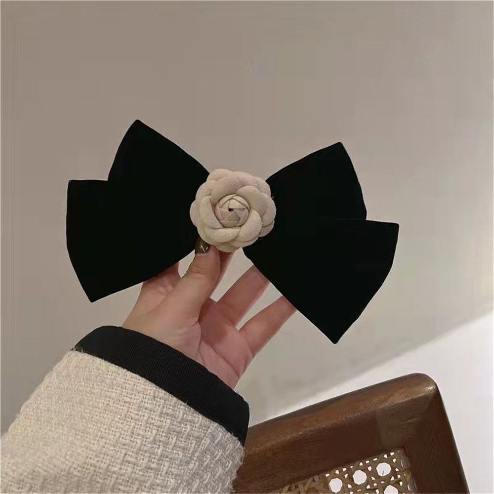 Barrette Women Hairgrip Headdress Bow Hairpins Hair Clips Camellia Flower
